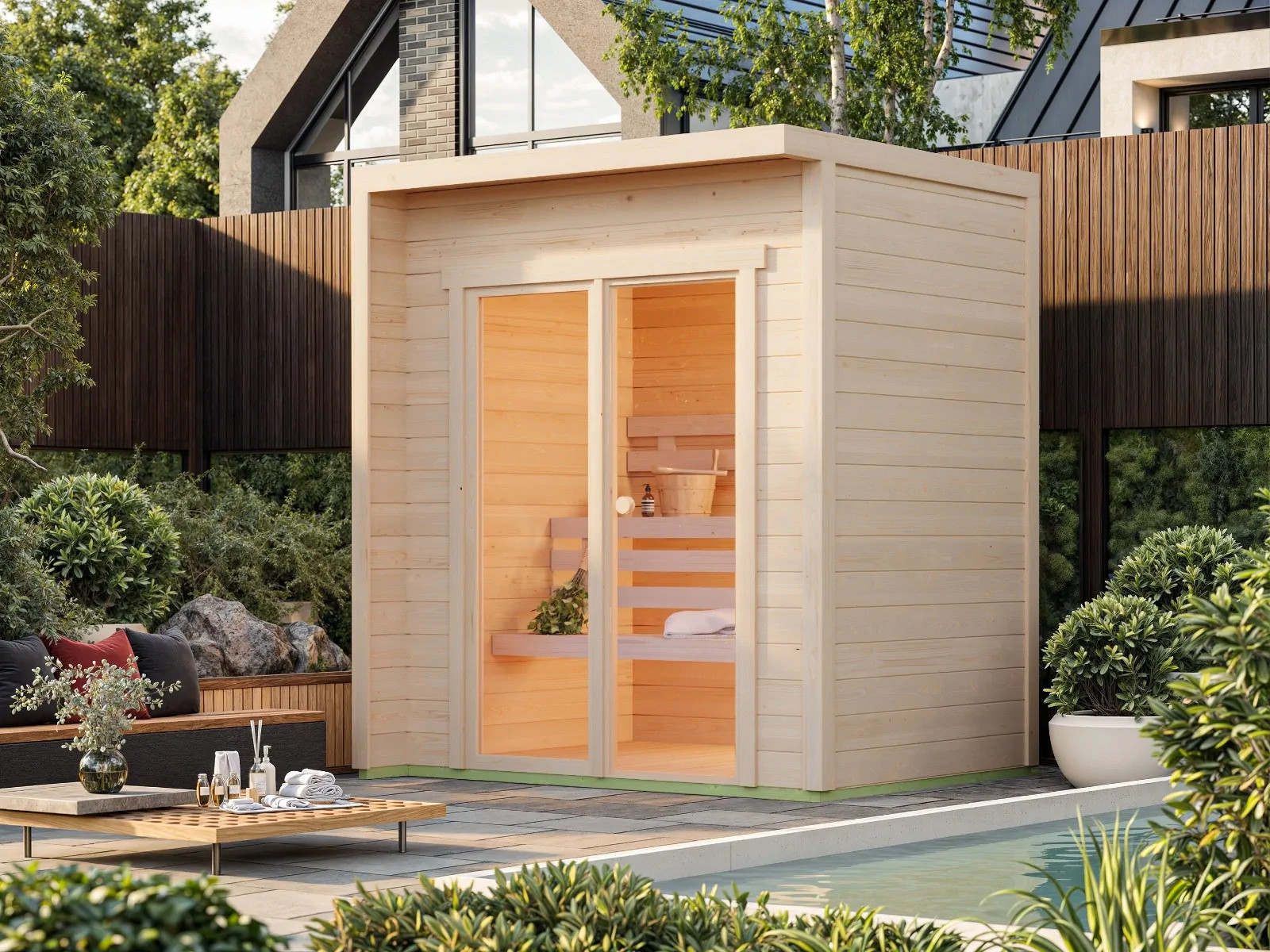 sauna finlandese da esterno franco xxs