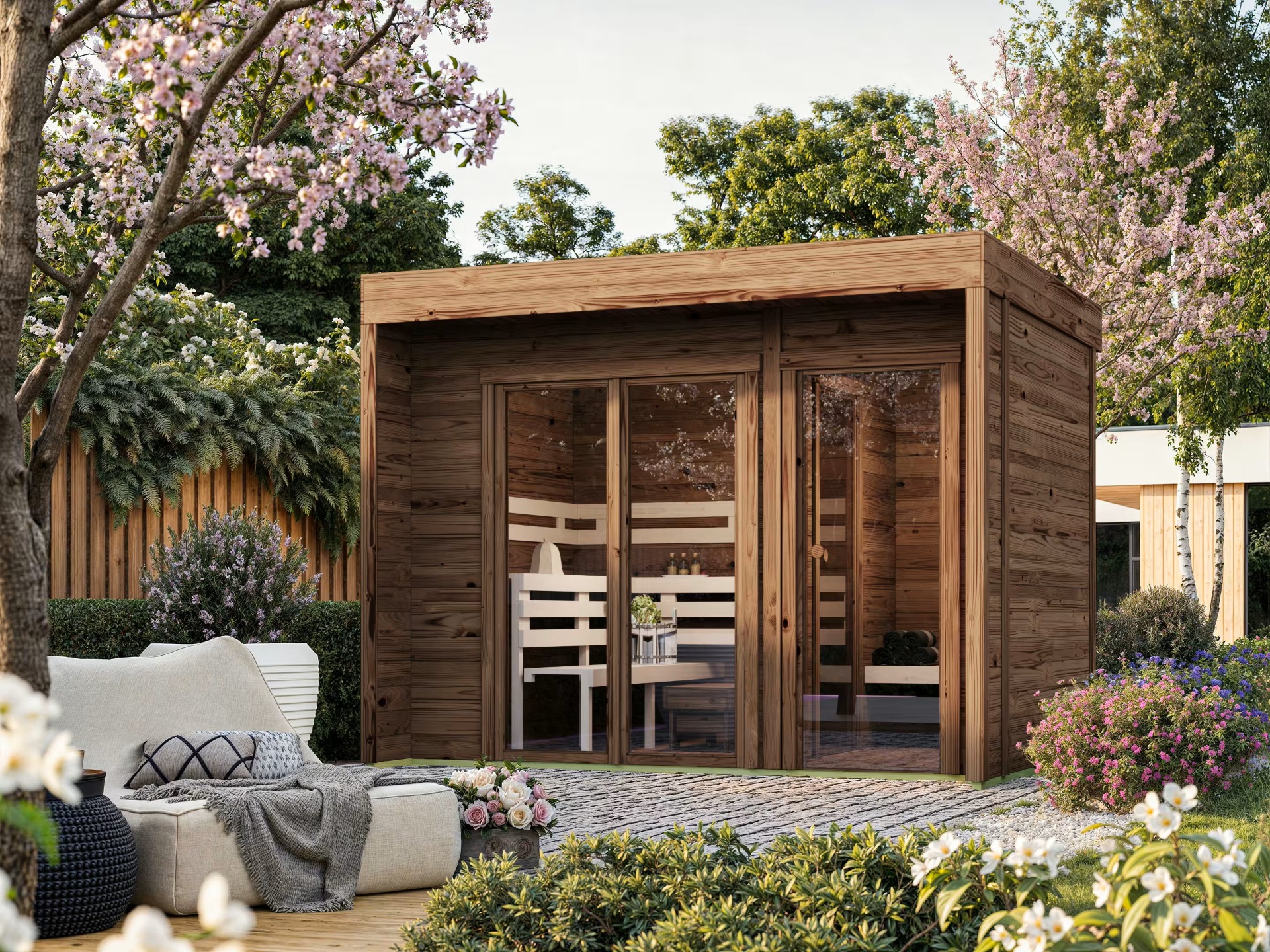 sauna finlendese da esterno franco m termo