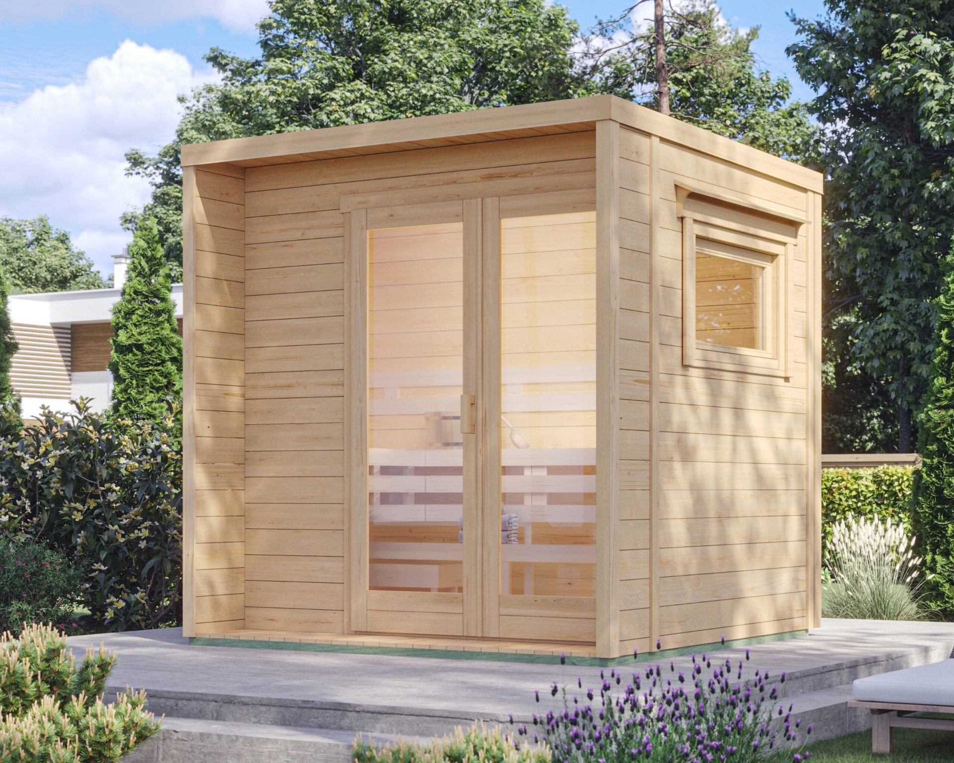 Sauna da esterno in legno Biella A